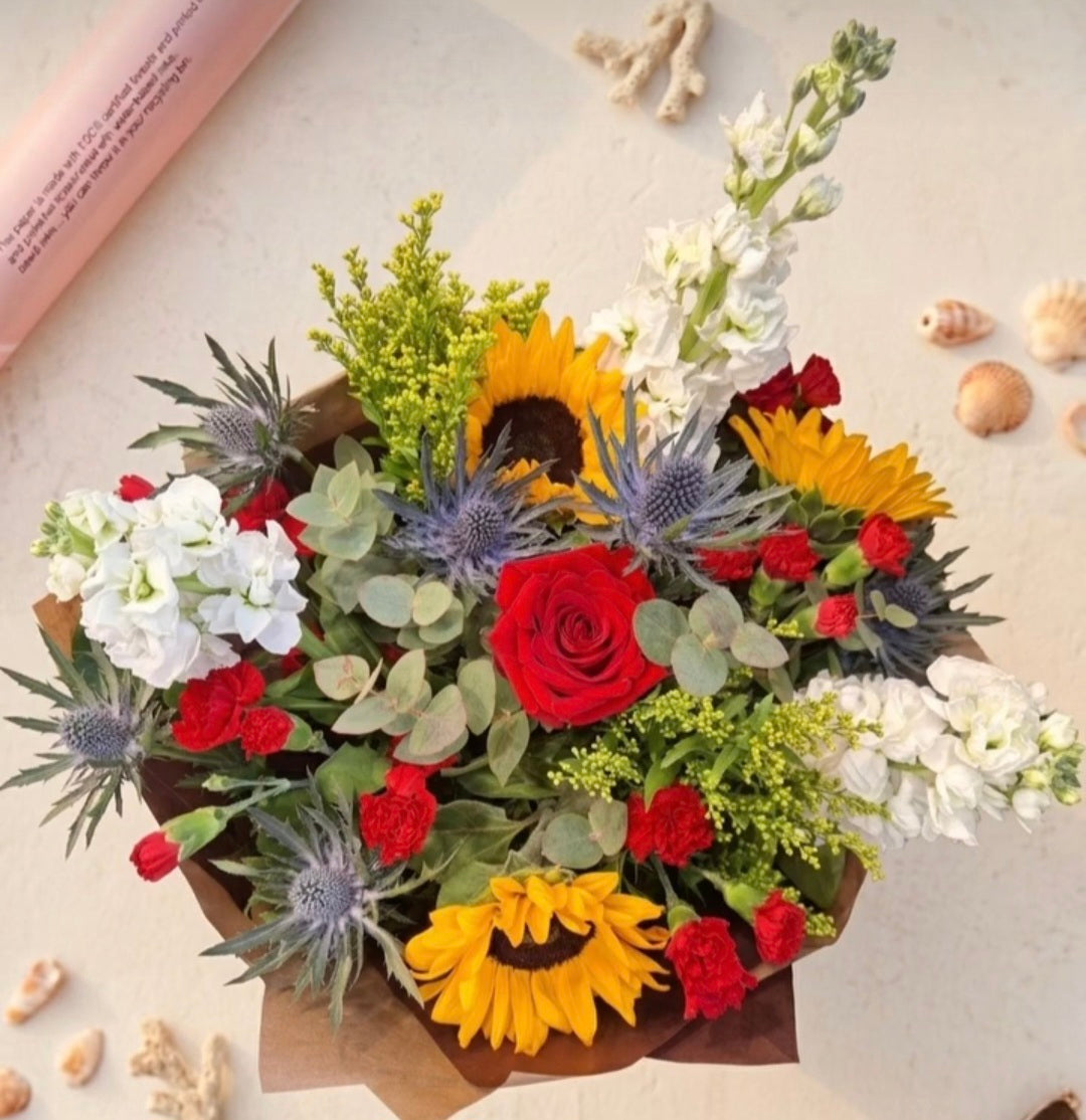 Vibrant Hand-Tied Bouquet