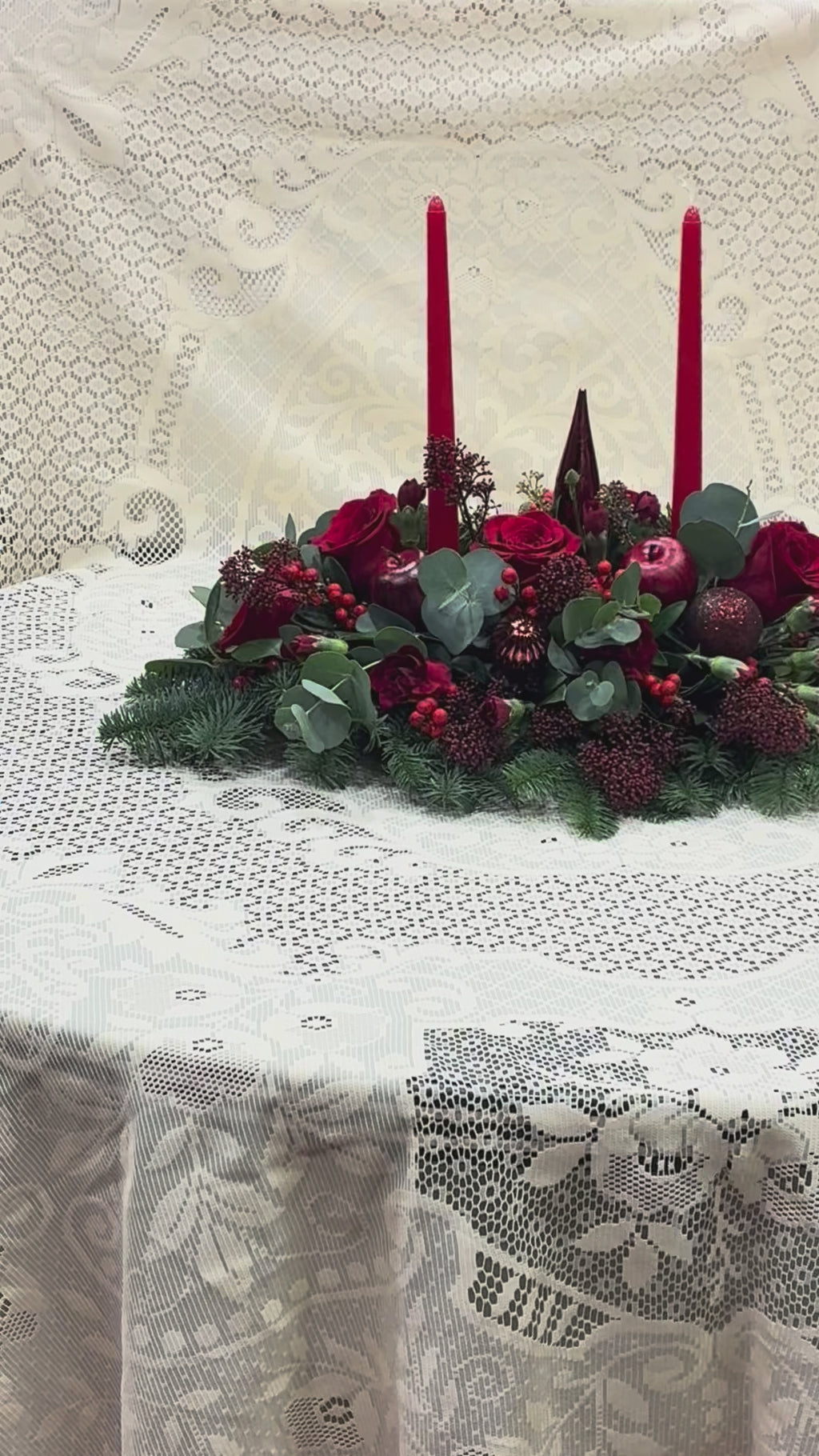 Christmas Candle Arrangement