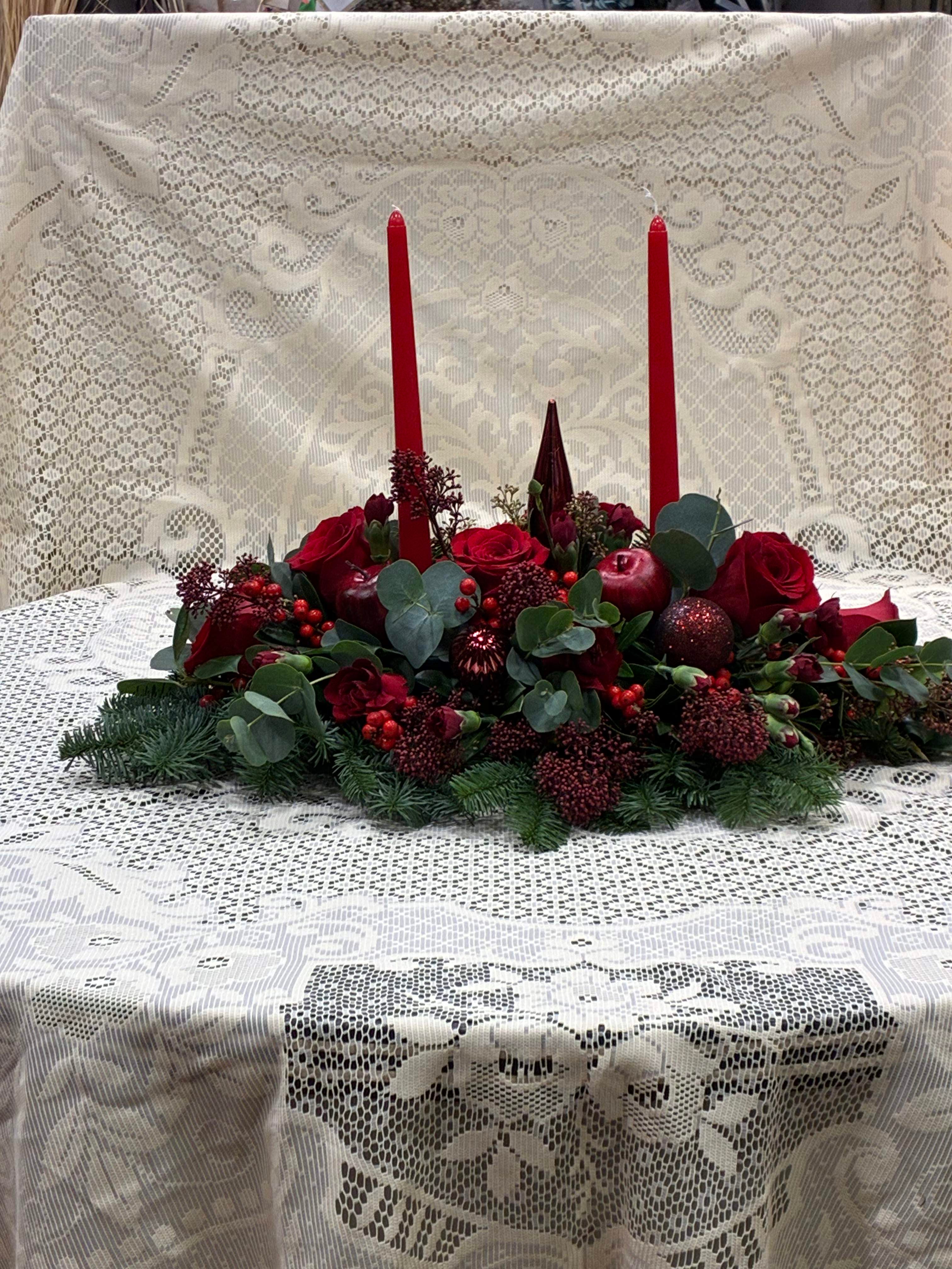 Christmas Candle Arrangement