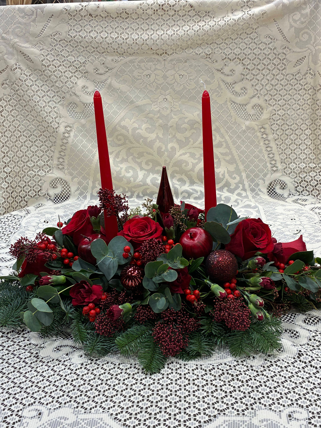 Christmas Candle Arrangement