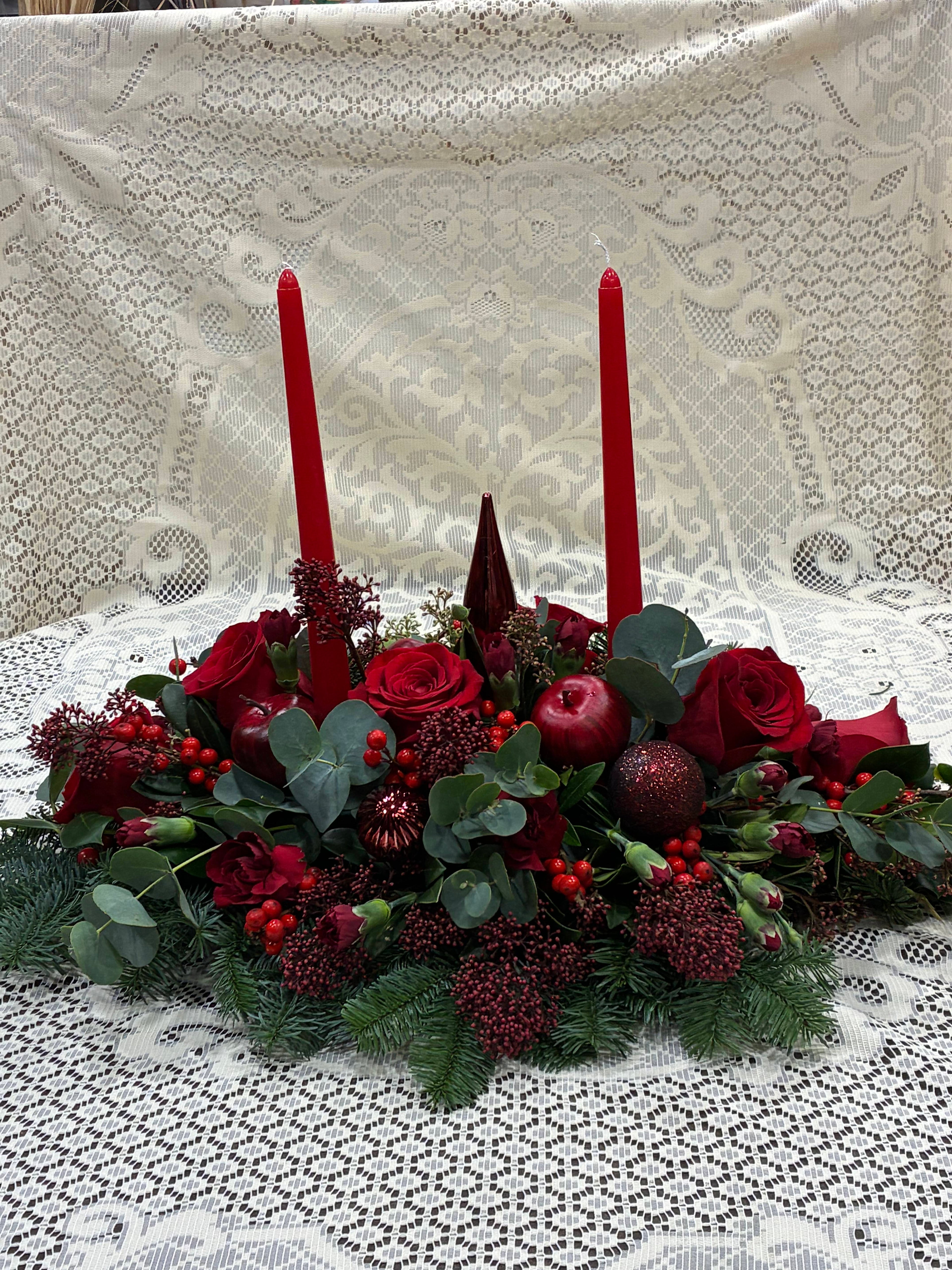 Christmas Candle Arrangement